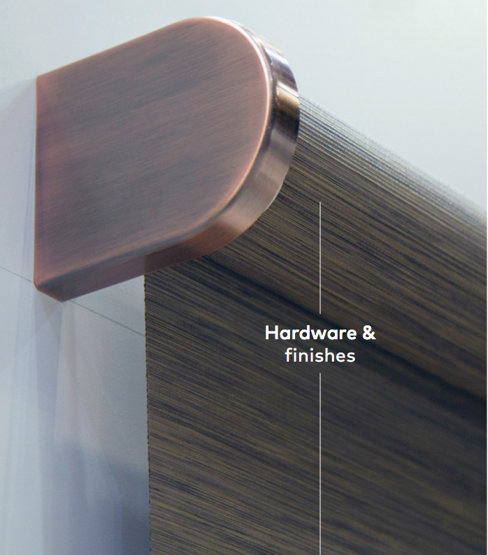 Elegant hardware options for every installation. Choose from a variety of colors and designer finishes for the perfect style in any room. 